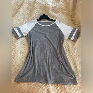 Gray & White Jersey Tee-Shirt